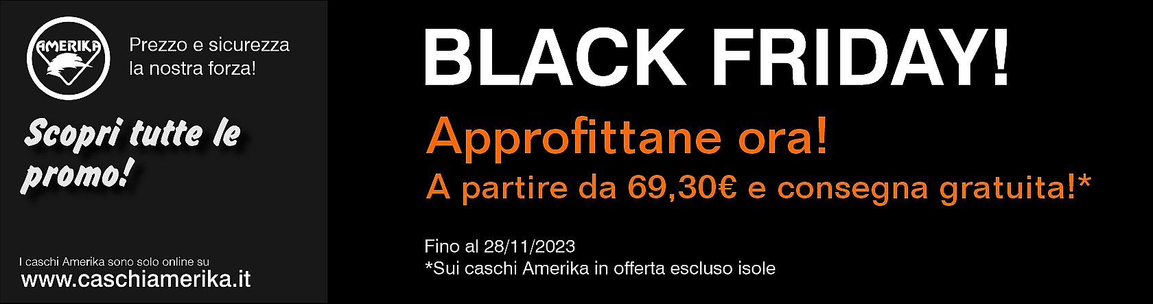 CASCHI MOTO BLACK FRIDAY GENOVA